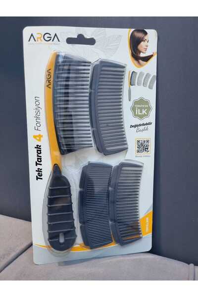 Lider MAGNESİA Pieptene funcțional cu 4 capete - Mâner în dungi interschimbabil