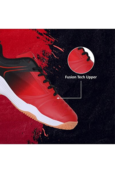 Nivia Hy - Court 2.0 Badminton Shoes | Red/black | 10 Uk / 11 Us / 44 Eu | Non-marking