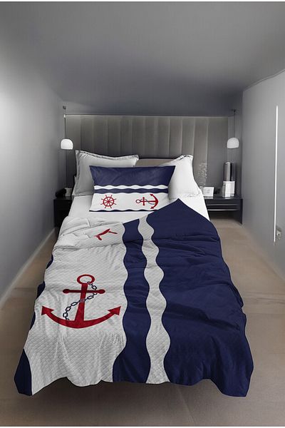 Bebişim Halı Sailor Anchor Pique Bedspread