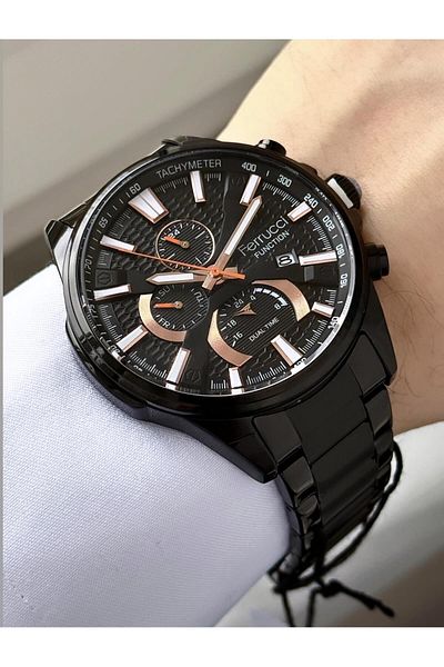 Ferrucci Men's Functions Active Metal Cord Wrist Watch