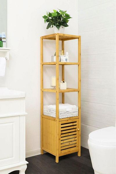 Digithome Οργάνωση μπάνιου πολλαπλών χρήσεων Bamboo 4 ραφιών