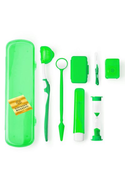 dental grup Orthodontic Dental Care Set Tooth Cleaning Toothbrush-green