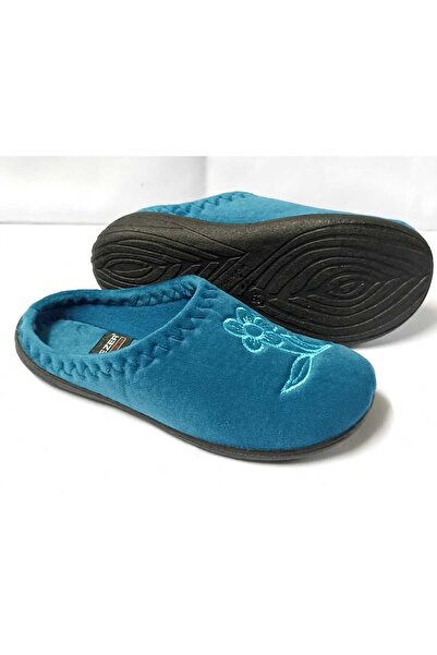 GEZER Papuci de interior cu modele florale de iarnă pentru femei