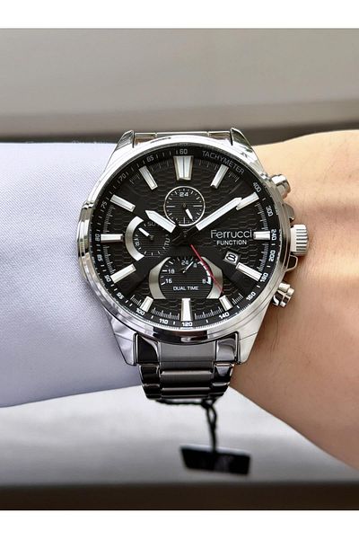 Ferrucci Men's Functions Active Metal Cord Wrist Watch