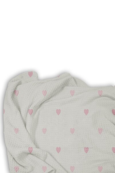 Bebişim Halı Heart Ribbon Single Pique Background Curtain