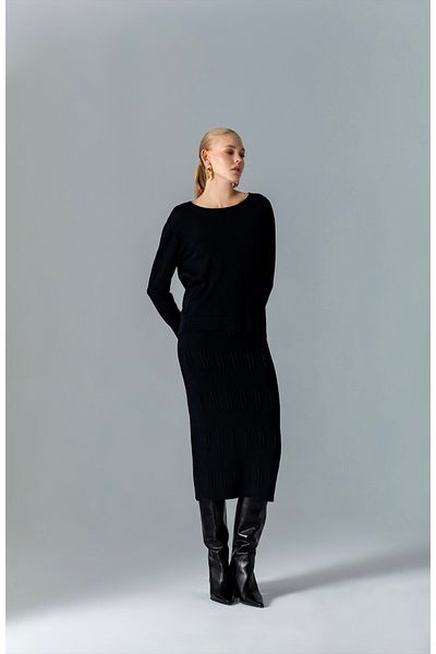 KAMEYA Black Knitwear Blouse with Low Back