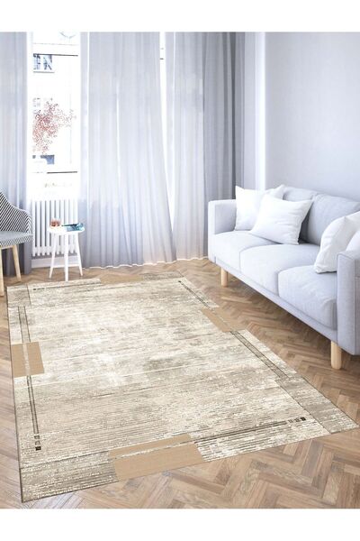 Hevia Home Kaymaz Taban Yıkanabilir Dijital Baskı Mutfak Halısı Halı Yolluk