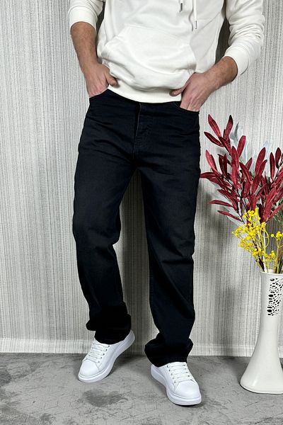 CW Casualwear Men's Baggy Black Jean Jeans