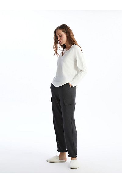 LC Waikiki Lcwk Elastic Waist Jogger Women's Cargo Pajama Bottoms