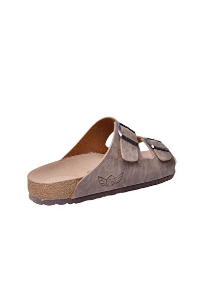 royalmoni Daily Comfortable Double Buckle Orthopedic Comfortable Men's Slippers Mink