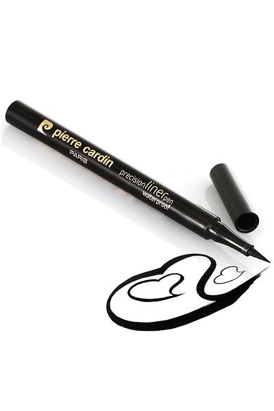 Pierre Cardin Waterproof Precision Liner Pen - Ink Effect and Waterproof, Black Eye Liner