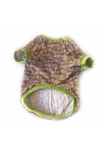 Kemique Brick Green Oval Neck T-Shirt Cat Outfit Cat Dress