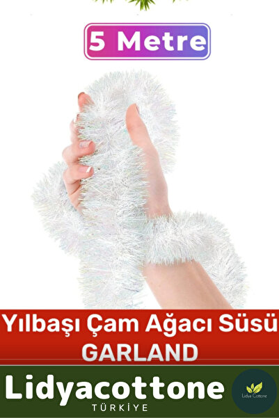Lidyacottone 2025 Noel Yılbaşı Çam Ağacı Süsü Doğal Görünümlü Dekoratif Yeni ...
