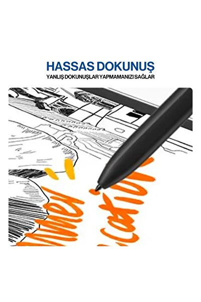 Techmaster Samsung Tab S6 S6 Lite S7 S7+ S7 FE S8+ S9 S9 FE S9+ S9 Ultra S10 S10+ Uyumlu S Pen Kalem Yedek Uç