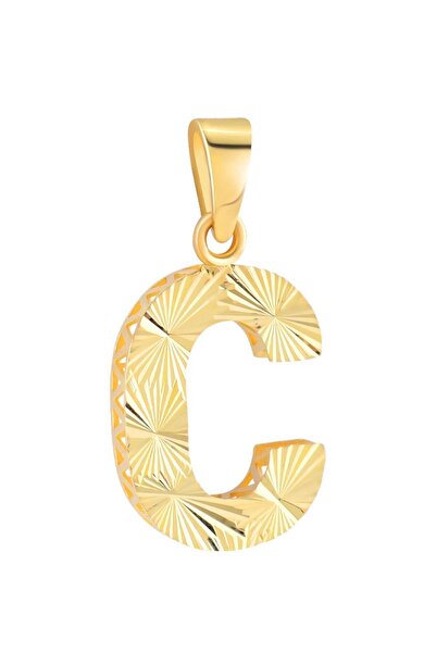 ARSLANTAŞ 1989 14 AYAR ALTIN C HARFİ KOLYE UCU