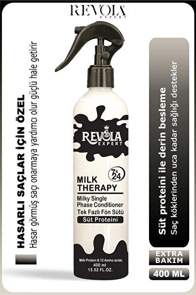 revola Milk Therapy TEK Fazlı Saç Bakım Fön Suyu 400 ml - Saç Dökülmesi Önley...