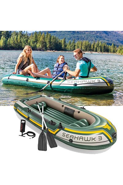 Intex 68380 Seahawk 3 Kişilik Şişme Bot Set 295x137x43cm.