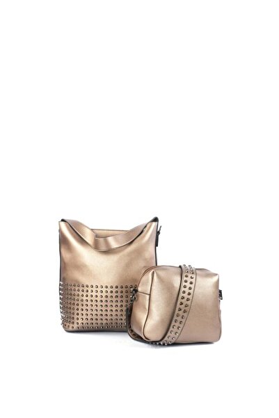 Monalisa Home حقيبة كتف برونزية فاخرة من CCS 16069
