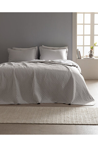 Madame Coco مفرش سرير فردي من Rennes - رمادي