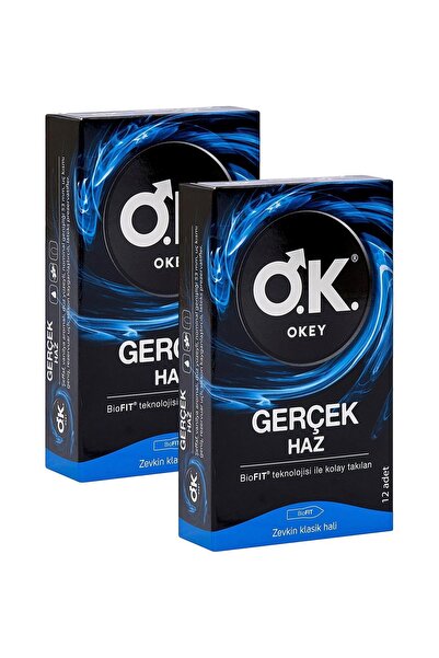 Okey Prezervatif Gerçek Haz 12'li 2 Adet