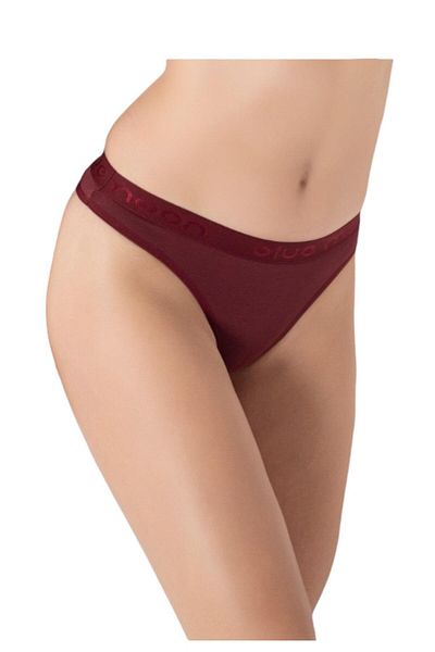 Miss Blue Moon Women's Single Basic Cotton Belted Thong 1444