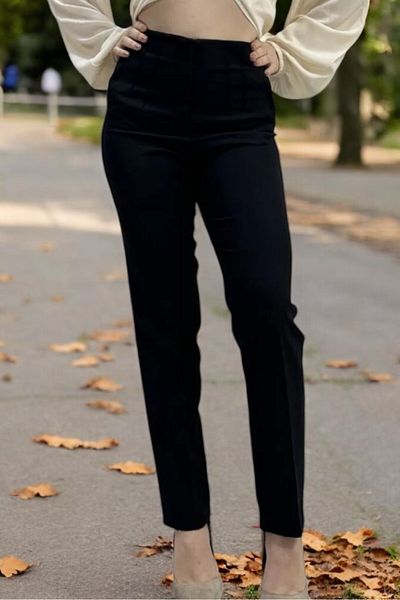 yagmurberen Pencil Pants with High Waist Plies