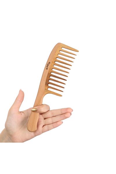 DARIK Beech Wood Quality Wooden Comb, Model 1