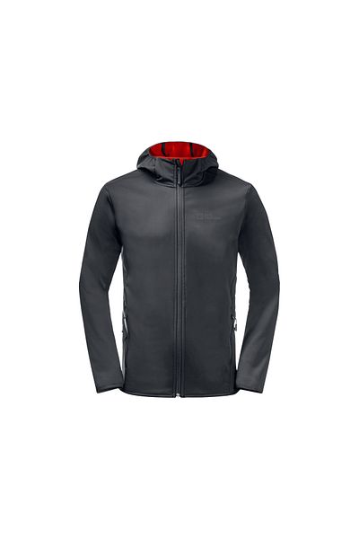 Jack Wolfskin Bornberg Hoody 1307471-6350 Men's Black Coat & Jacket