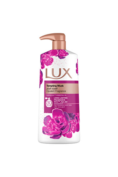 LUX غسول الجسم المعطر، لجميع أنواع البشرة، برائحة المسك المغري، عطر يدوم 24 ساعة، 700 مل