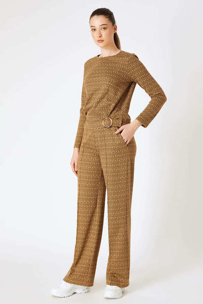 FEVER Jakar Desenli Örme Pantolon