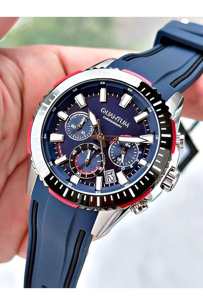 Quantum Pwg1127.399 Silicone Cord Men's Wrist Watch