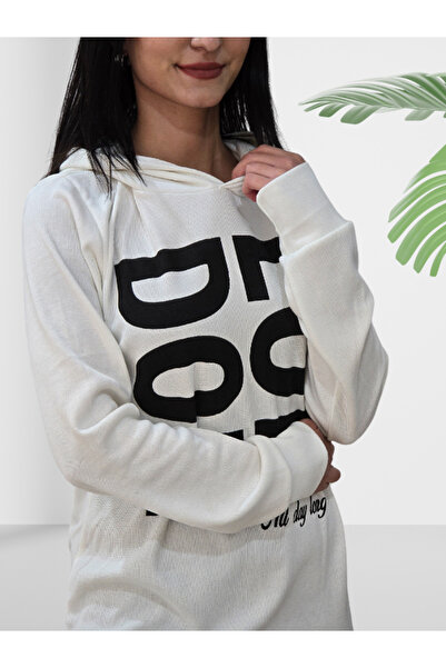 YusGos London Printed Hooded Sweatshirt (Blue)