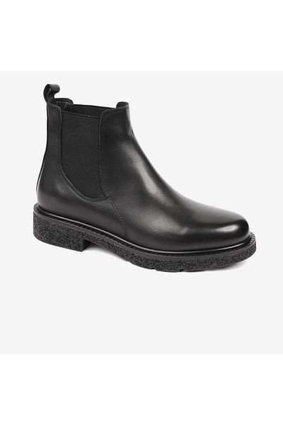 Greyder Women's Black Genuine Leather Chelsea Boots 4K2Fb33901