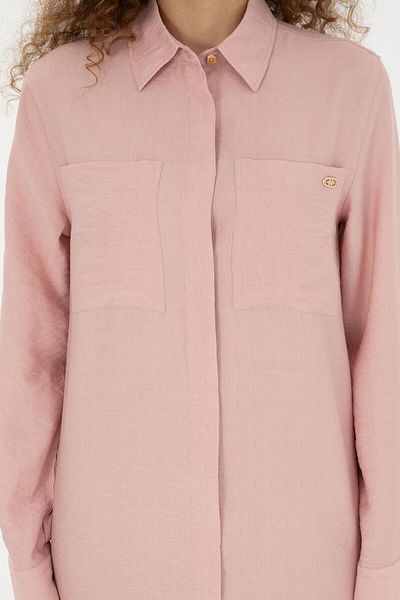 U.S. Polo Assn. Salmon Color Women's Woven Dress - 1864246