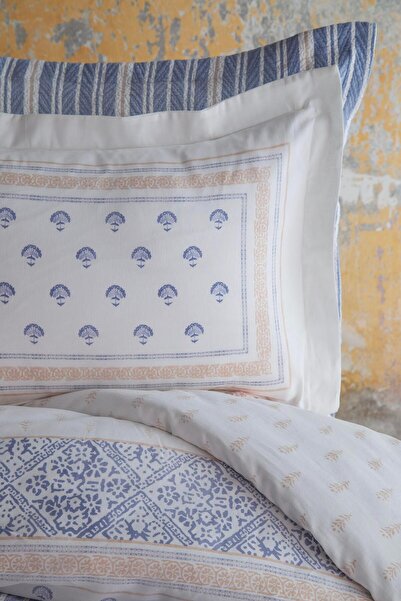 Apricitas HOME Tek Kişilik Florantine Blue Timeless Yatak Örtüsü Nevresim Prime Set