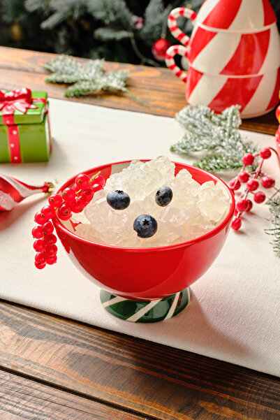 Karaca New Year Yılbaşı Candy Stripe Kase 15 Cm