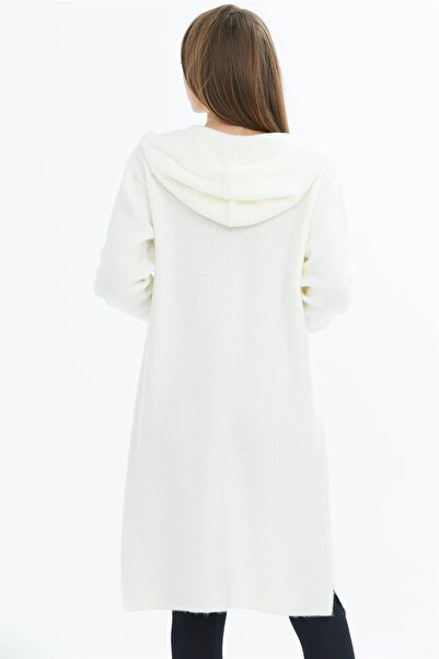 Two Mail KAPİŞONLU UZUN CEKET EKRU