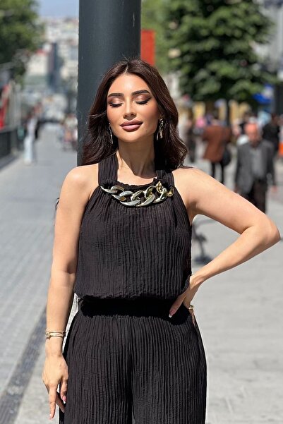 FEVER Zincir detaylı kolsuz bluz