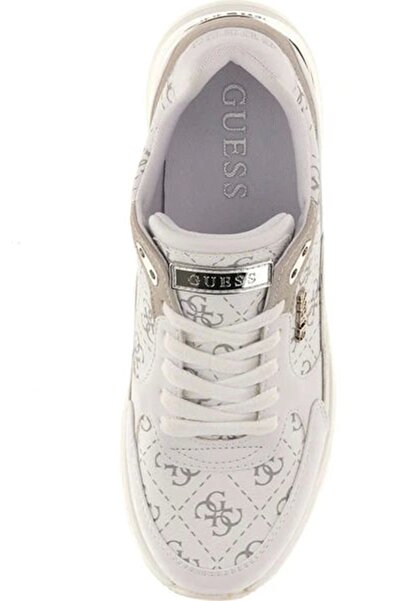 Guess Women's White Moxea 4g Logo Sneaker