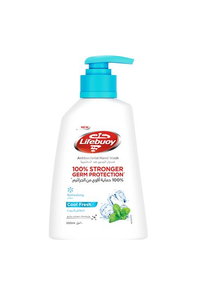 LİFEBUOY Lifebuoy Hand Wash, Cool Fresh for 100% stronger germ protection* with 10x refreshing menthol',200ml