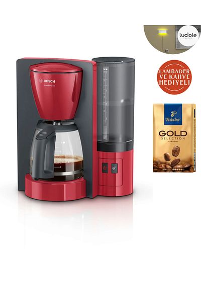 Bosch Comfortline Aroma+ Filter Coffee Maker with Aroma Protection, Glass Carafe and Water Tank Cable Storage