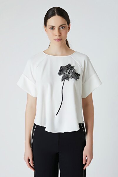 FEVER Çicek detaylı bluz