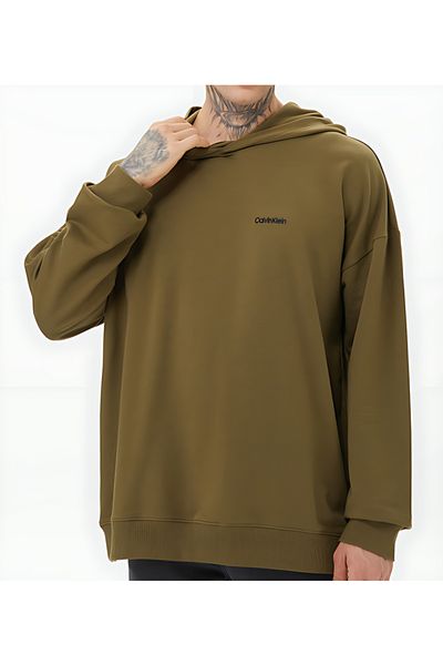 Calvin Klein Men's Long Sleeve Green Sweatshirt