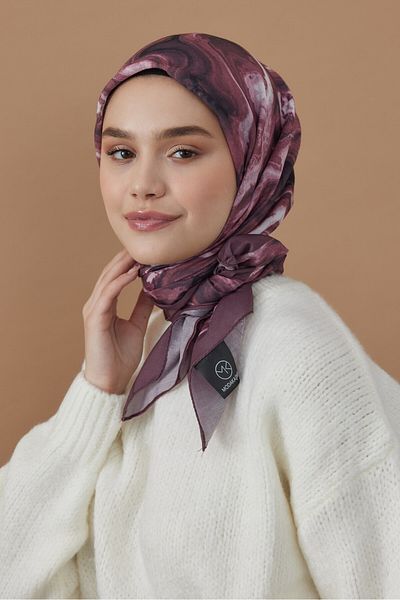 Modakaşmir 110 cm Marble Pattern Bamboo Scarf