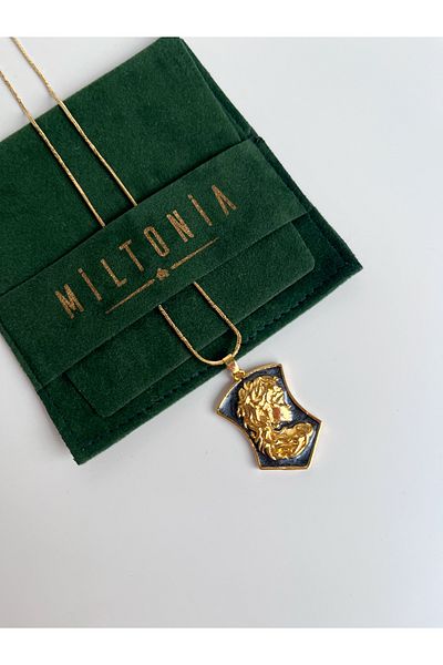 Miltonia Queen Elizabet Design Steel Necklace