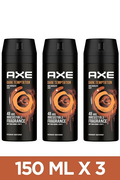 Axe Deo Body Spray Dark Temptation 150ml X3