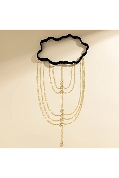 Genel Markalar Şıklığınızı Tamamlayacak İncili Zincir Bacak Aksesuarı