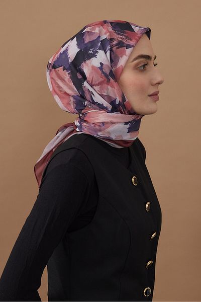 Modakaşmir 110 cm Artistic Pattern Bamboo Scarf