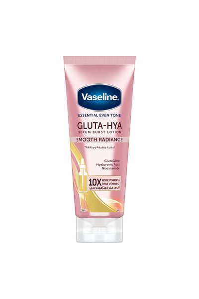 Vaseline لوشن أساسي موحد اللون للجسم لبشرة باهتة وناعمة ومشرقة، مصل جلوتا هيا بيرست، 200 مل