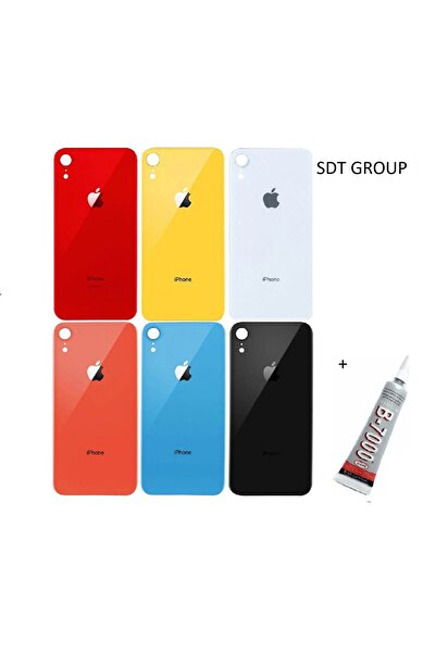 Genel Markalar iPhone XR Arka Batarya Pil Kapağı BEYAZ (B7000 15 ML Yapıştırıcı)